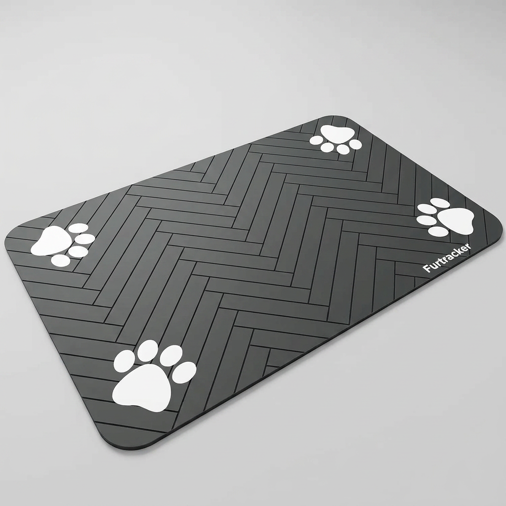 FurTracker™ Pet Feeding Mat — Non-Slip Waterproof Food Mat for Dogs & Cats