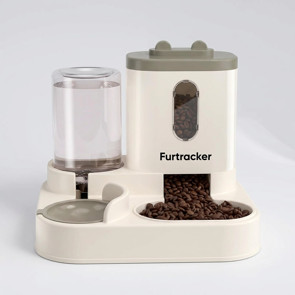 FurTracker™ Automatic Pet Feeder & Water Dispenser — Large Capacity for Cats & Dogs