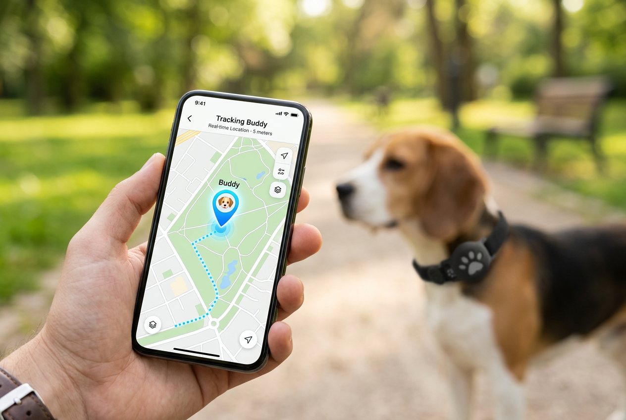 FurTracker live GPS tracking on smartphone app