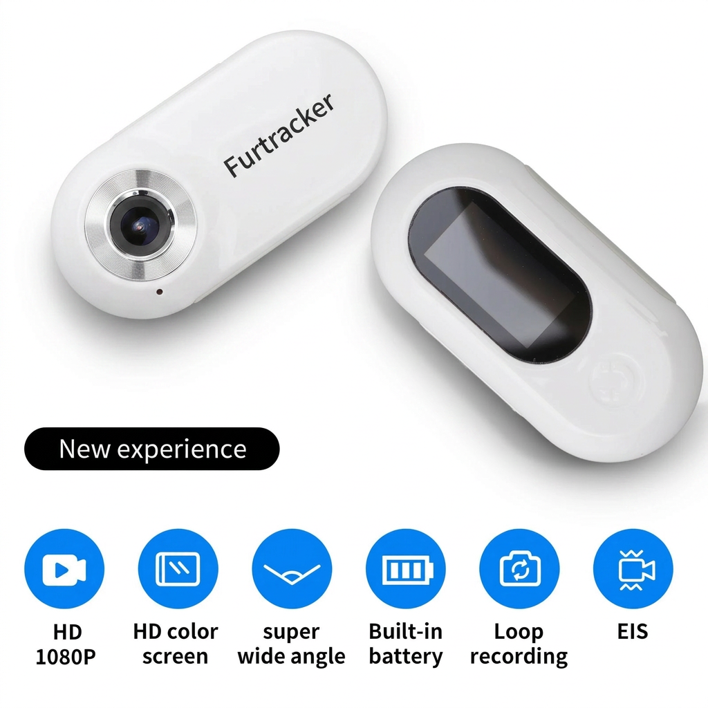 FurTracker™ Pet Action Camera — Full HD 1080P 170° Wide-Angle Collar Cam