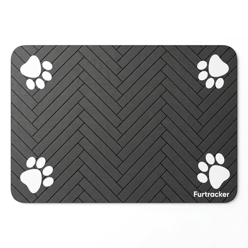 FurTracker™ Pet Feeding Mat — Non-Slip Waterproof Food Mat for Dogs & Cats
