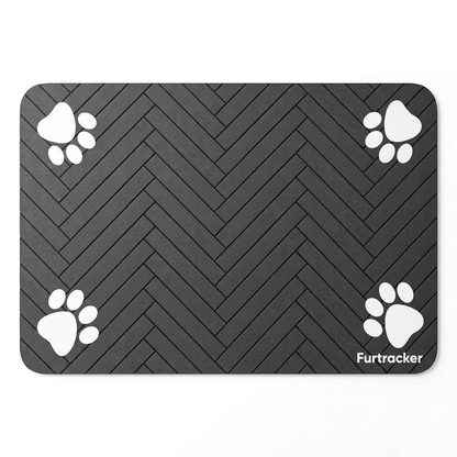FurTracker™ Pet Feeding Mat — Non-Slip Waterproof Food Mat for Dogs & Cats