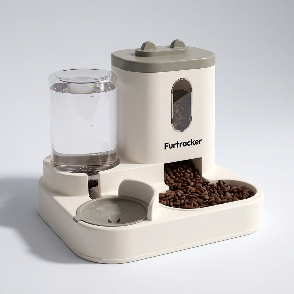 FurTracker™ Automatic Pet Feeder & Water Dispenser — Large Capacity for Cats & Dogs