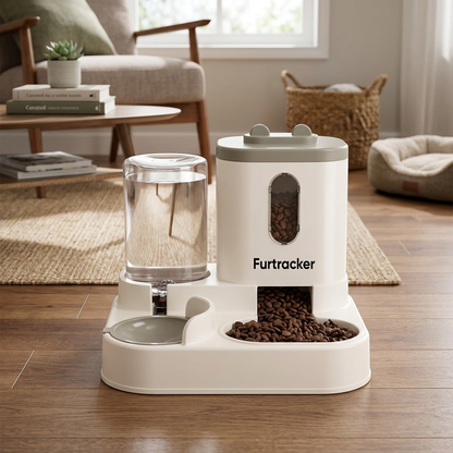 FurTracker™ Automatic Pet Feeder & Water Dispenser — Large Capacity for Cats & Dogs