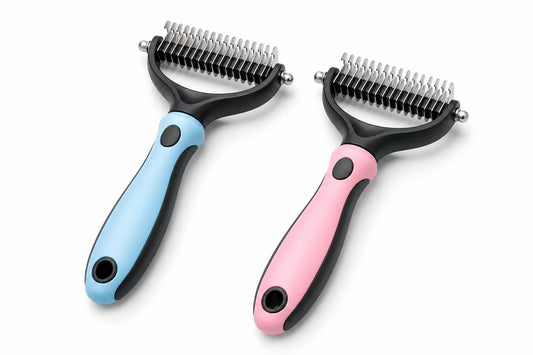 FurTracker™ Professional Pet Hair Removal Comb — Deshedding Brush for Dogs & Cats | Stainless Steel