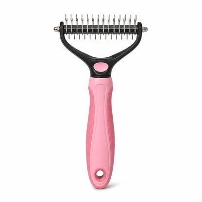 FurTracker™ Professional Pet Hair Removal Comb — Deshedding Brush for Dogs & Cats | Stainless Steel