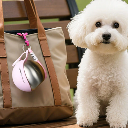 FurTracker™ Stainless Steel Pet Water Bottle — Portable Hydration for Dogs & Cats