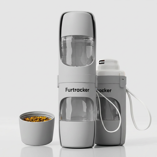 FurTracker™ Portable Dog Water Bottle — Ergonomic Leak-Proof Outdoor Hydration Dispenser