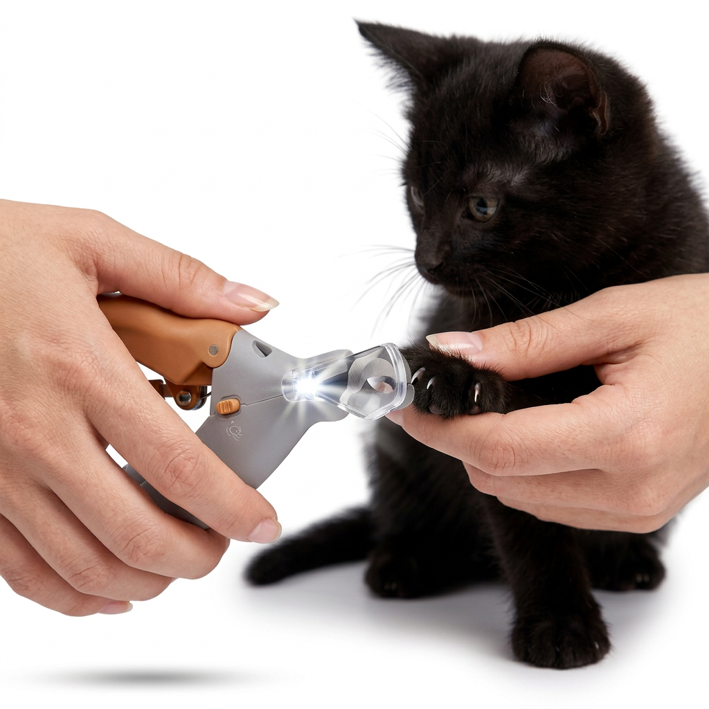 FurTracker™ Professional Pet Nail Clipper with LED Light — Precision Trimmer for Dogs & Cats