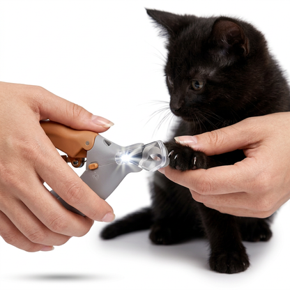 FurTracker™ Professional Pet Nail Clipper with LED Light — Precision Trimmer for Dogs & Cats
