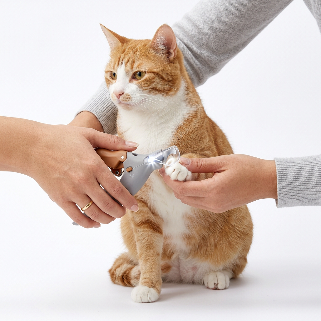 FurTracker™ Professional Pet Nail Clipper with LED Light — Precision Trimmer for Dogs & Cats