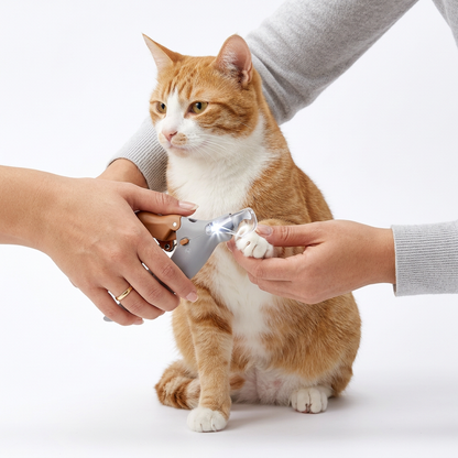 FurTracker™ Professional Pet Nail Clipper with LED Light — Precision Trimmer for Dogs & Cats