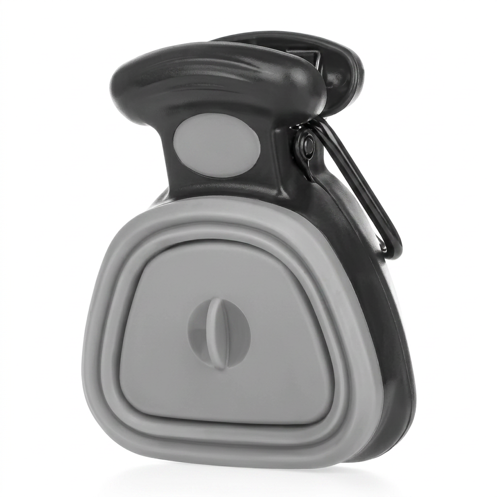 Foldable Pet Pooper Scooper with Decomposable Bags — Portable Dog Waste Picker & Excreta Cleaner
