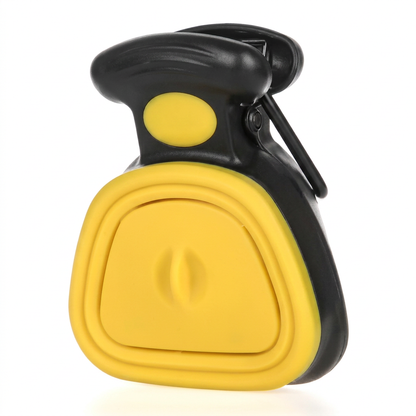 Foldable Pet Pooper Scooper with Decomposable Bags — Portable Dog Waste Picker & Excreta Cleaner